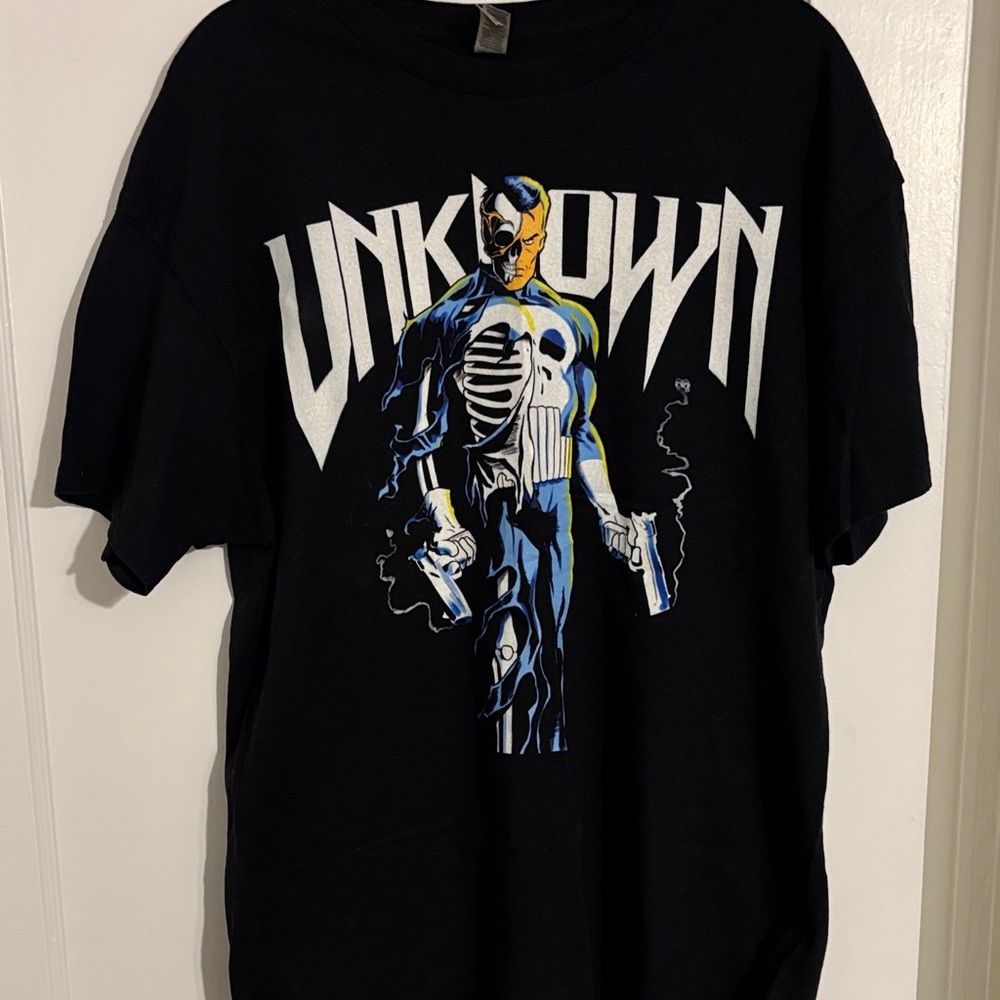 Black Graphic Punisher T-Shirt for Men